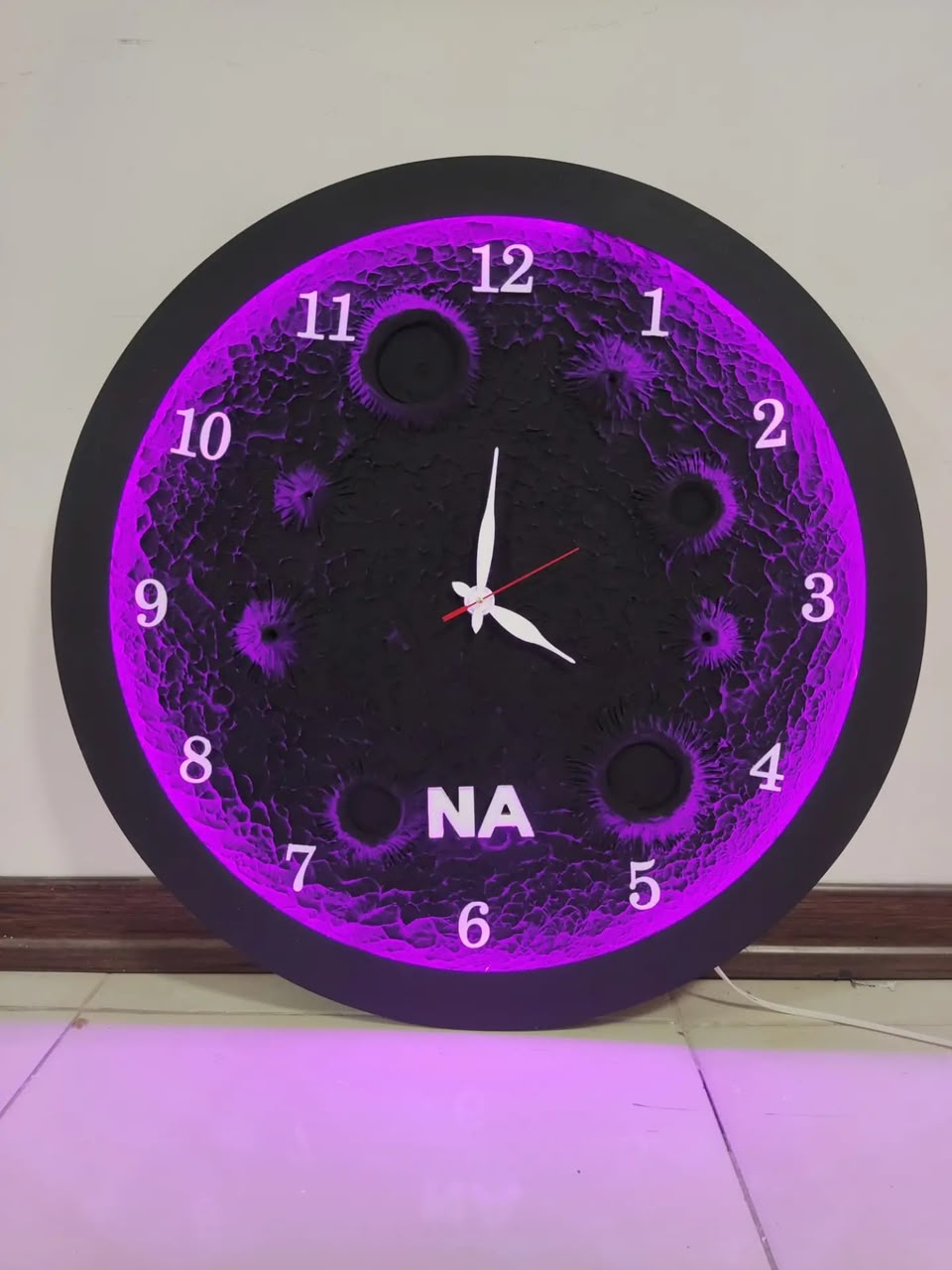 Moon Clock - Purple